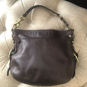 Brown Leather Coach Purse